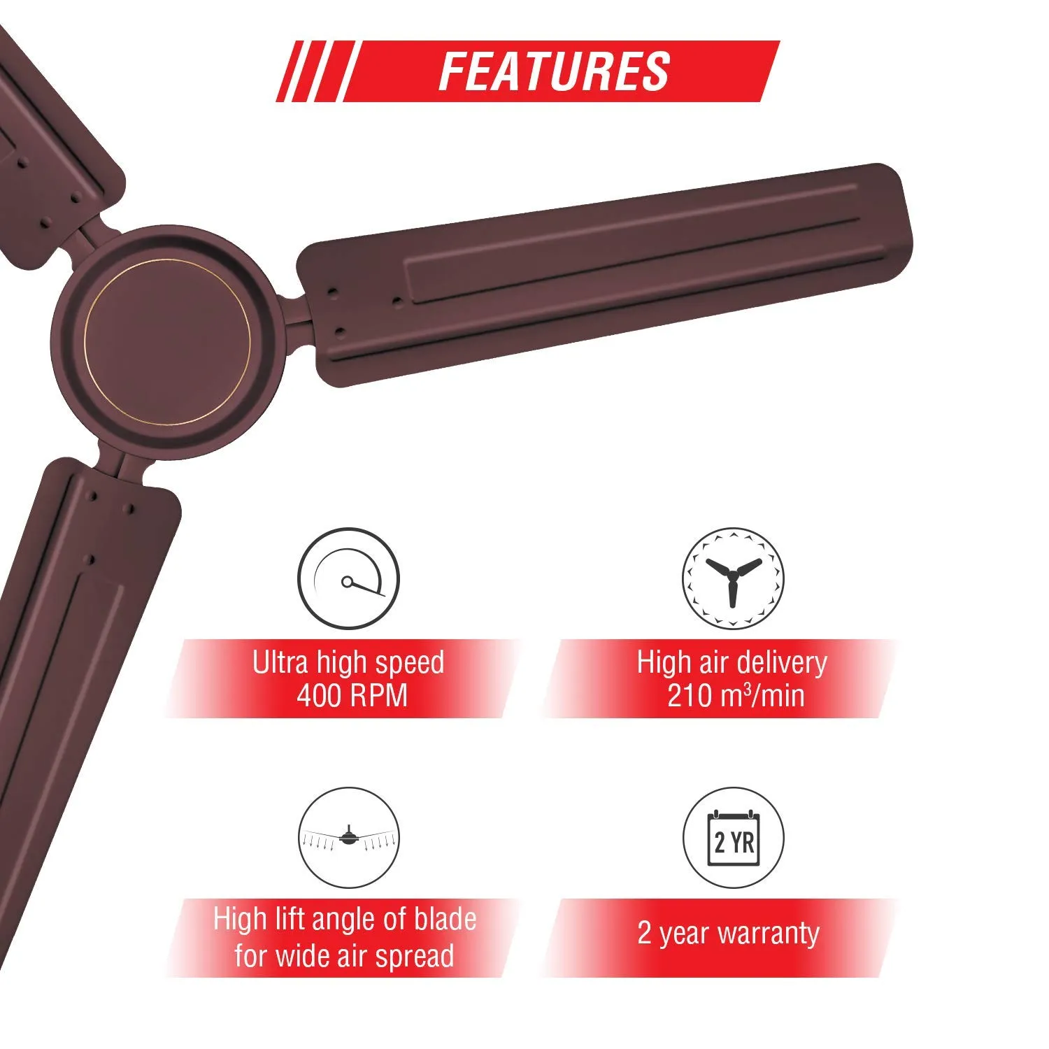High Speed 3 Blade Ceiling Fan 