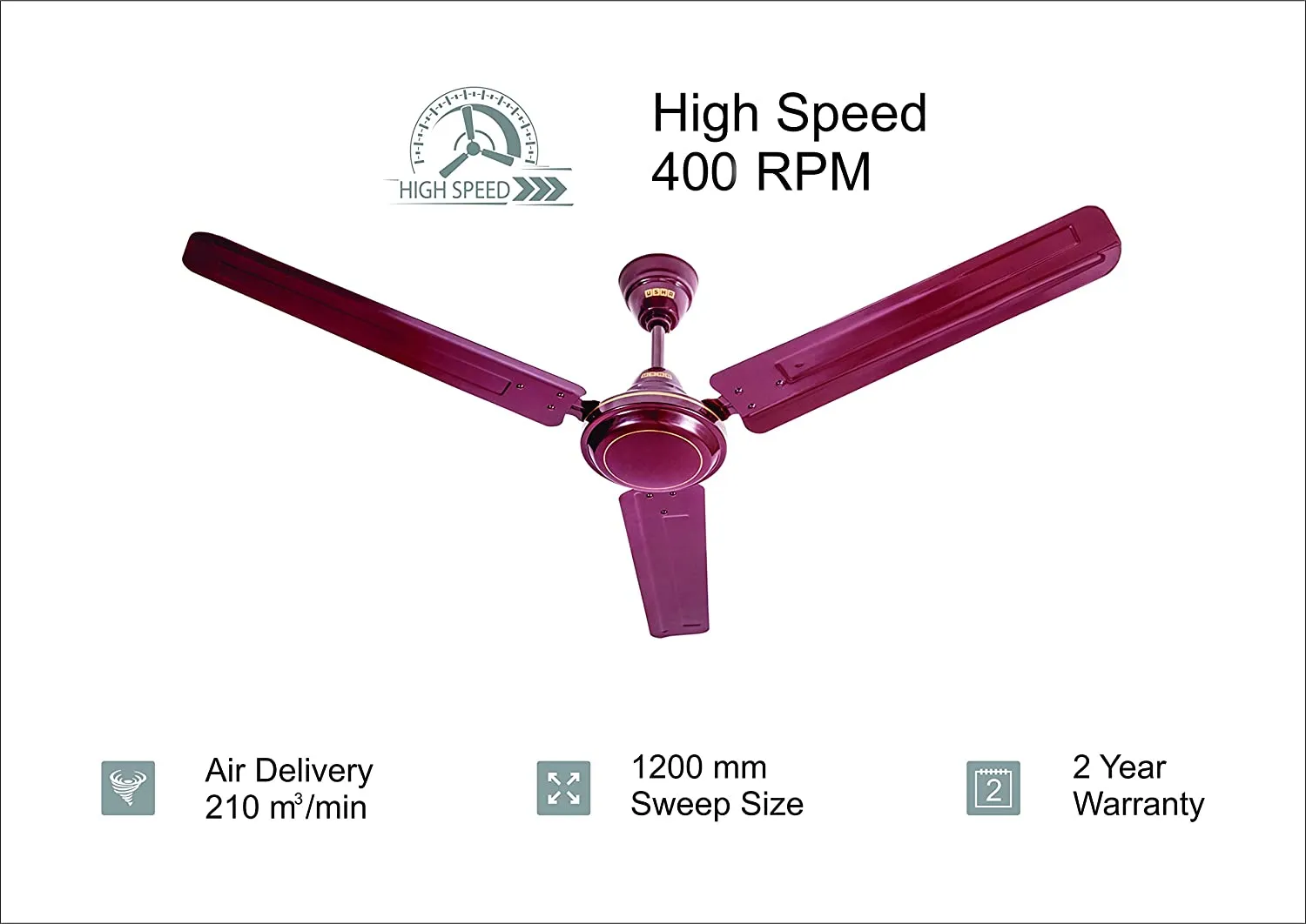 High Speed 3 Blade Ceiling Fan 