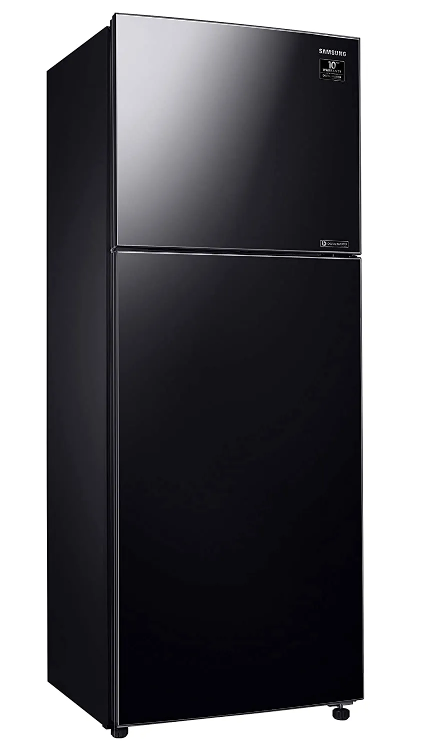 Samsung double door on sale fridge black colour