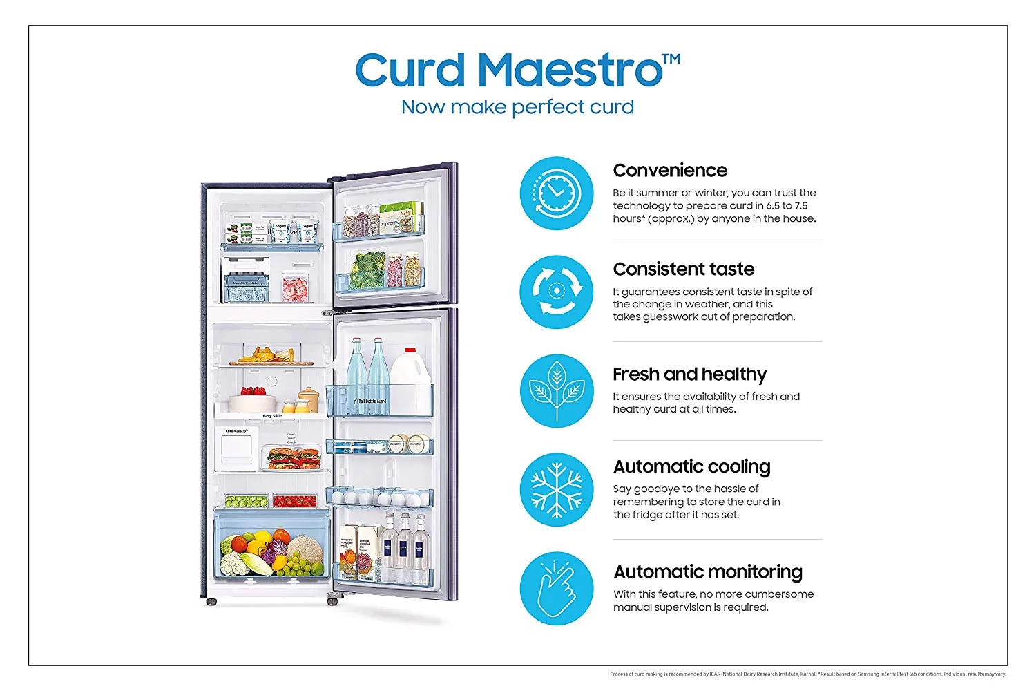 samsung 314l curd maestro